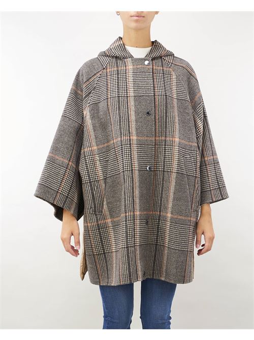 Check wool and water-repellent canvas coat Max Mara Weekend MAX MARA WEEKEND | Coat | AGITARE1